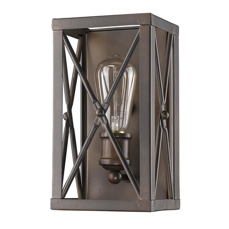 Estallar 10 x 5.5 x 4.5 in. Brooklyn 1-Light Oil-Rubbed Bronze Sconce ES3096283